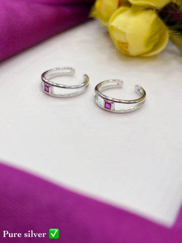 PURE SILVER TOE RING 🧿