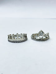 Silver couple ring