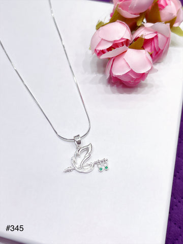 Silver krishna chain pendent