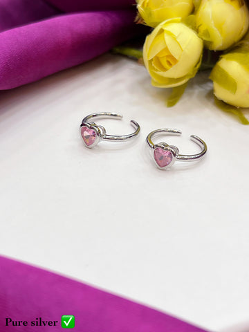 PURE SILVER TOE RING ❤️