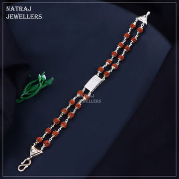 Rudrakhsh Silver Bracelete