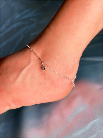 Silver anklet