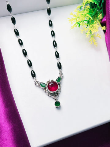 PURE SILVER MANGALSUTRA 🧿