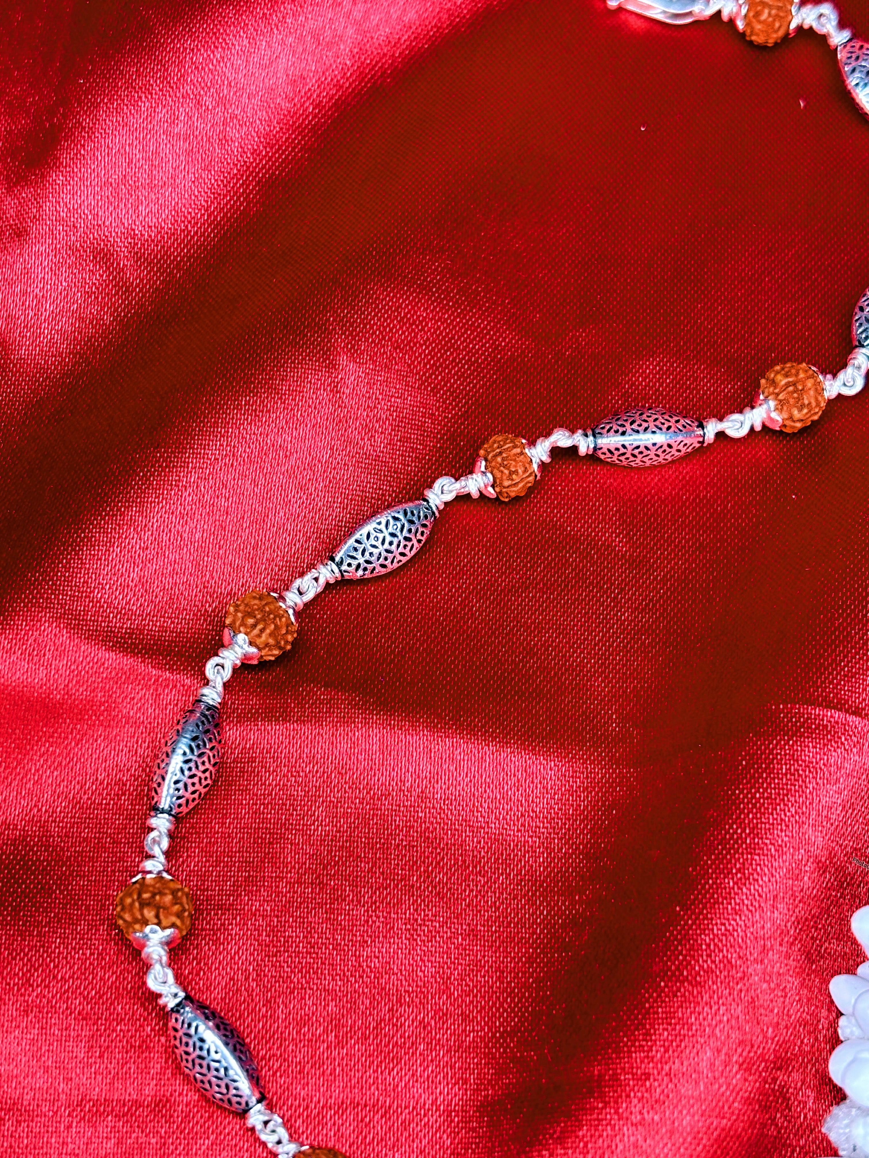 Silver Rudrakhsh Bracelete