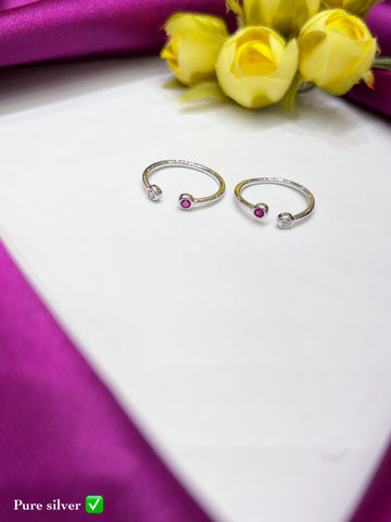 PURE SILVER TOE RING