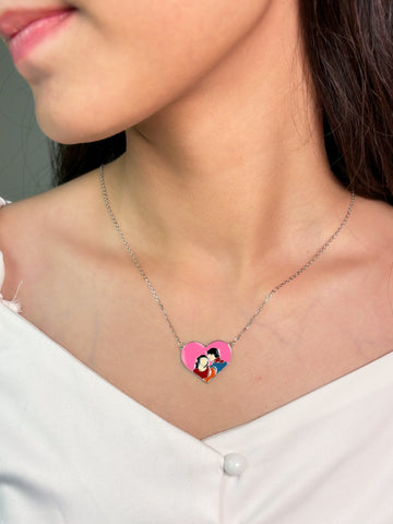 Silver chain pendent