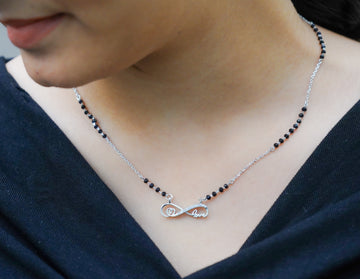Infinite Love Silver mangalsutra 💗