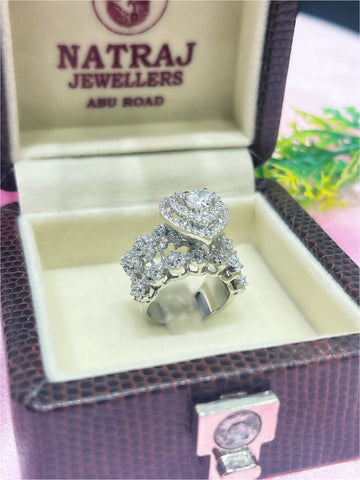 Pure silver ring