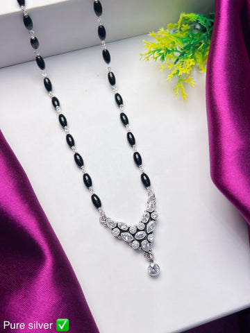 PURE SILVER MANGALSUTRA ❣️