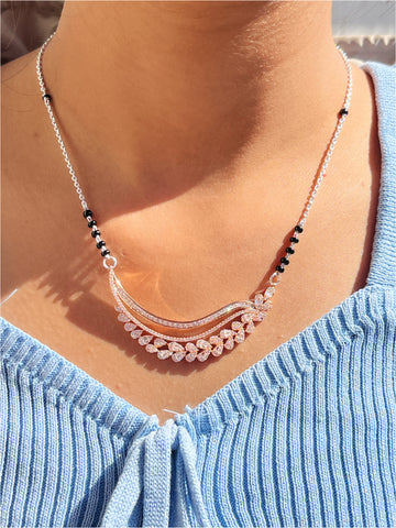 Pure silver mangalsutra