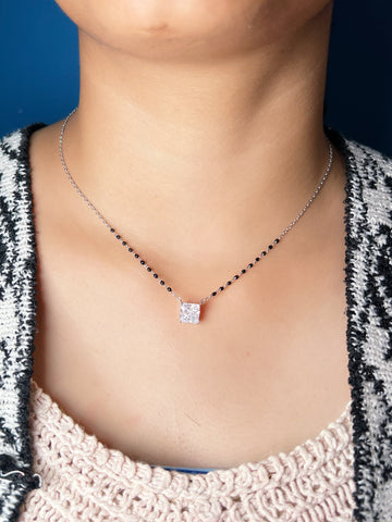 PURE SILVER MANGALSUTRA 💗