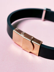 Silver silicone Bracelet