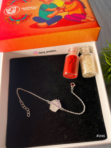 Silver Rakhi