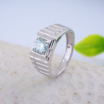 PURE SILVER MENS RING