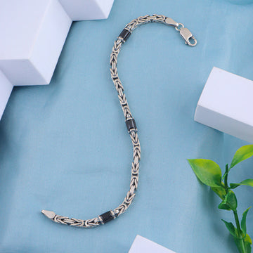 PURE SILVER MENS BRACELETE