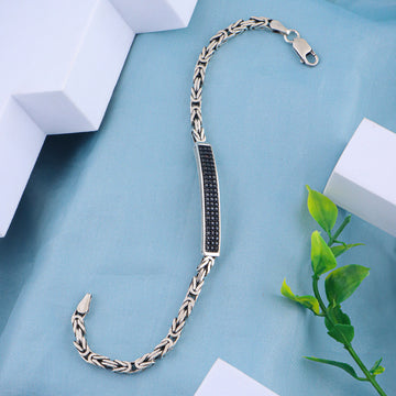 PURE SILVER MENS BRACELETE