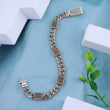 PURE SILVER MENS BRACELETE