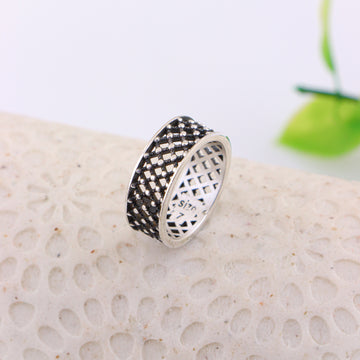 PURE SILVER MENS RING