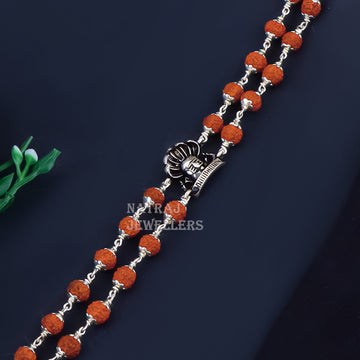 Rudrakhsh Silver Bracelete