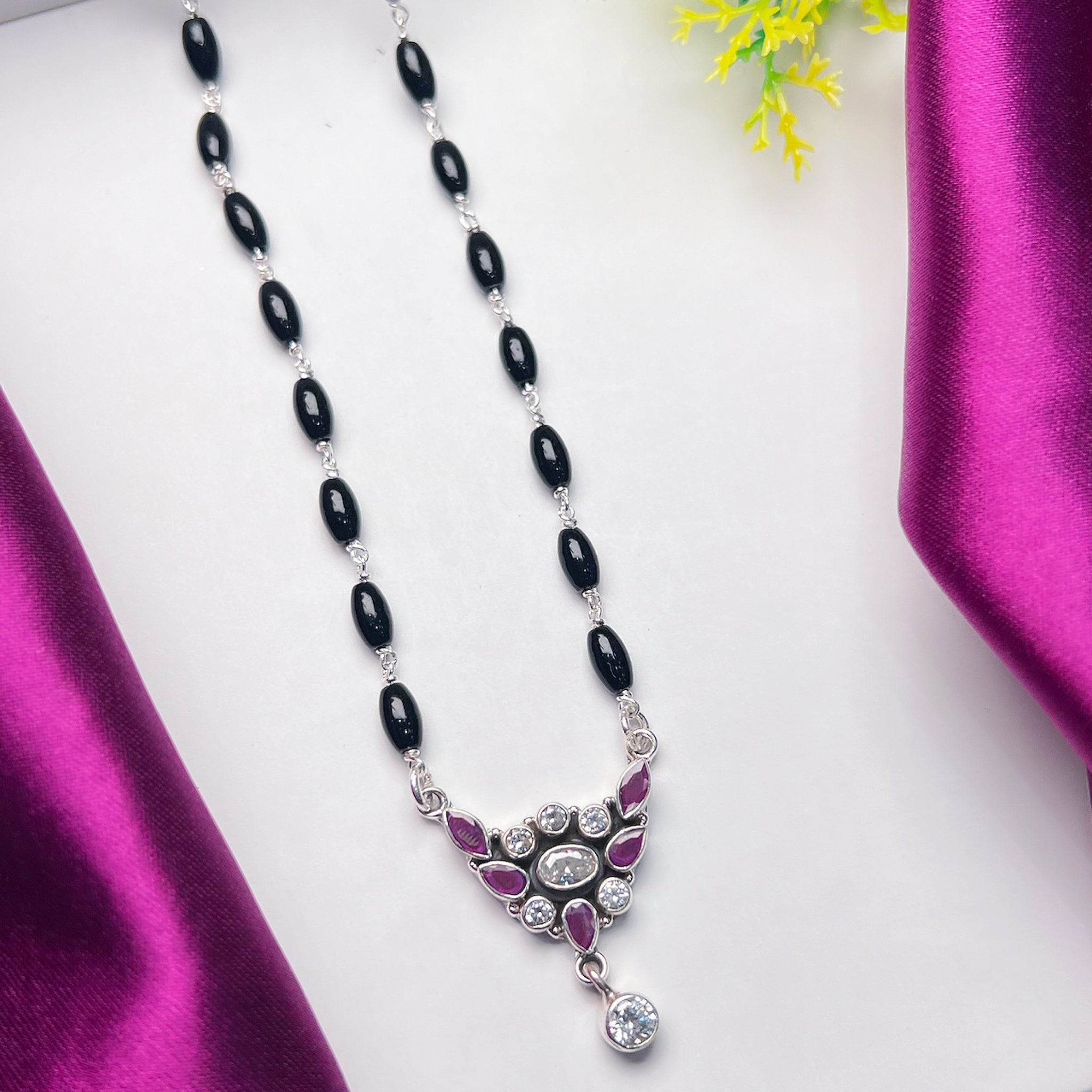 PURE SILVER MANGALSUTRA 🧿