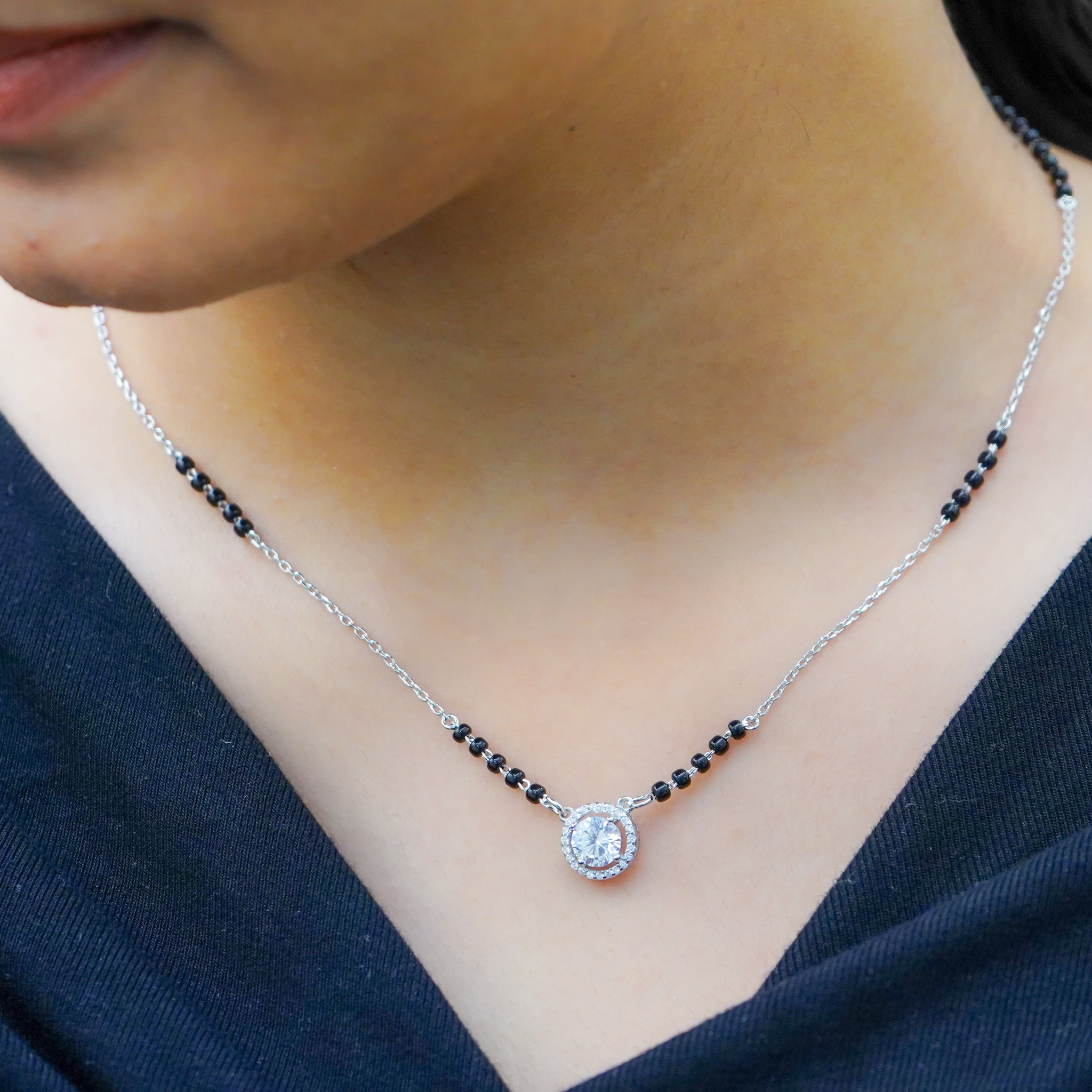 Silver Mangalsutra