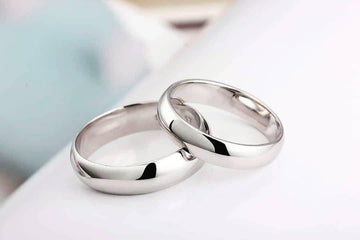 Silver couple ring