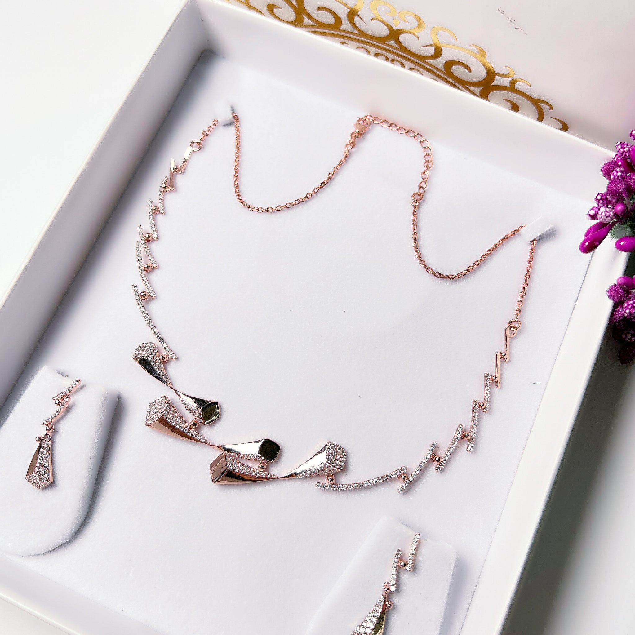 Silver Necklace Set