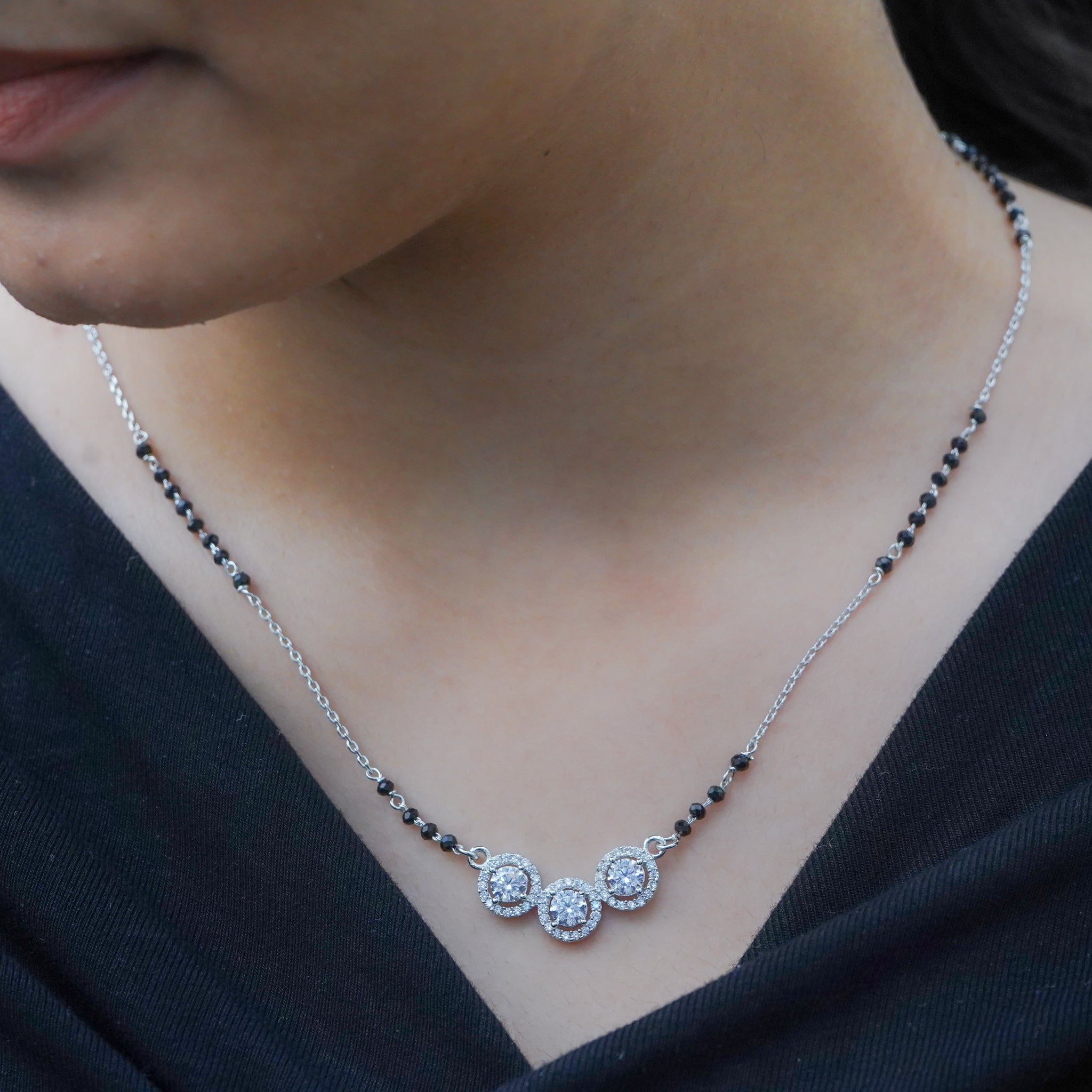Silver Mangalsutra