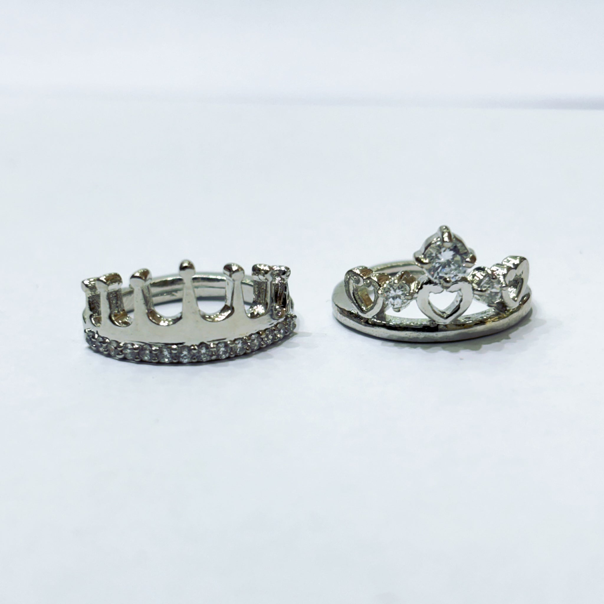 Silver couple ring