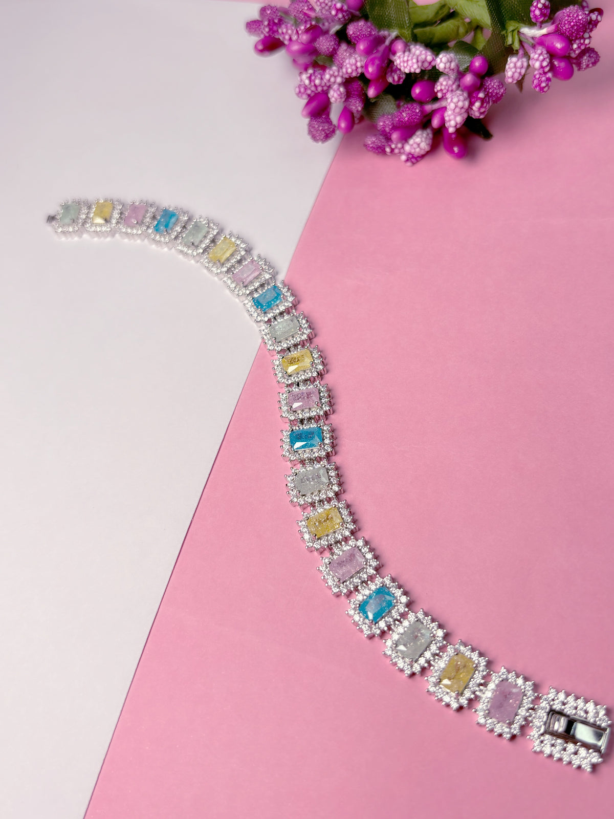 Silver multicoloured  Bracelet