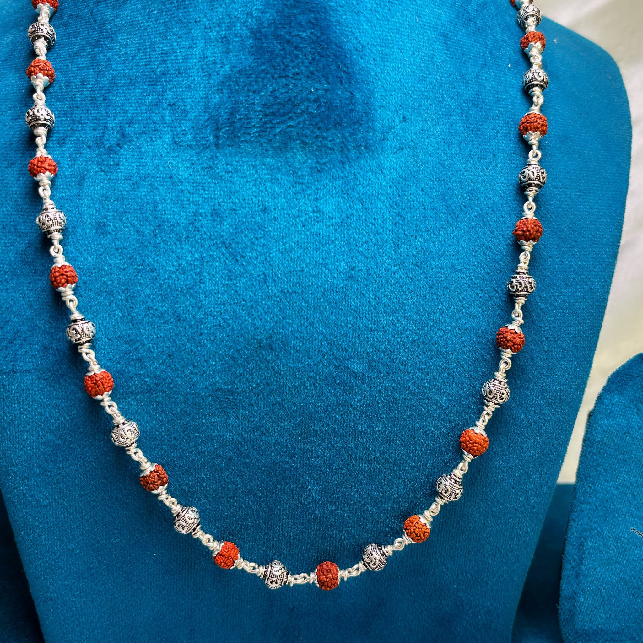 Rudrakhsh Silver mala