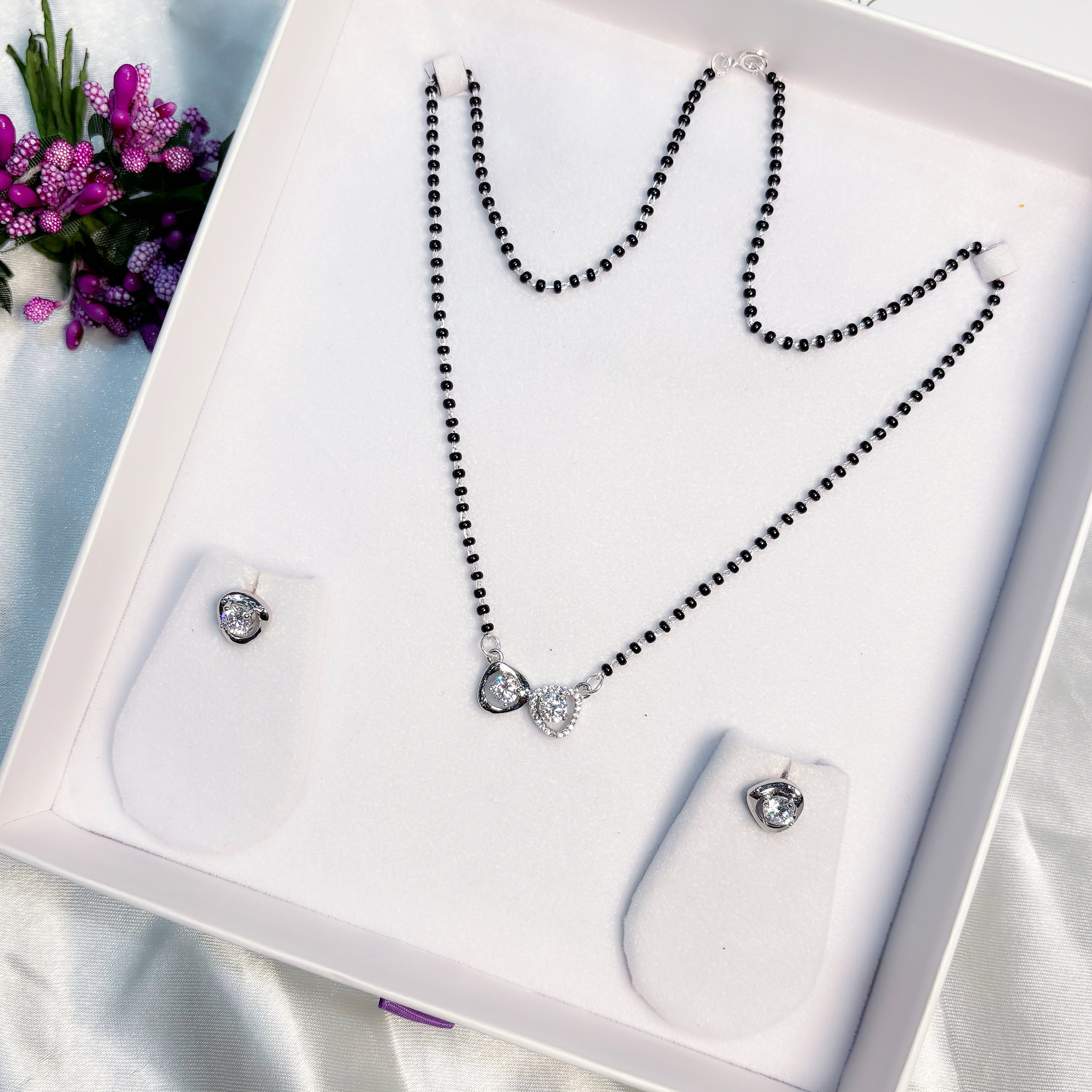 Silver mangalsutra