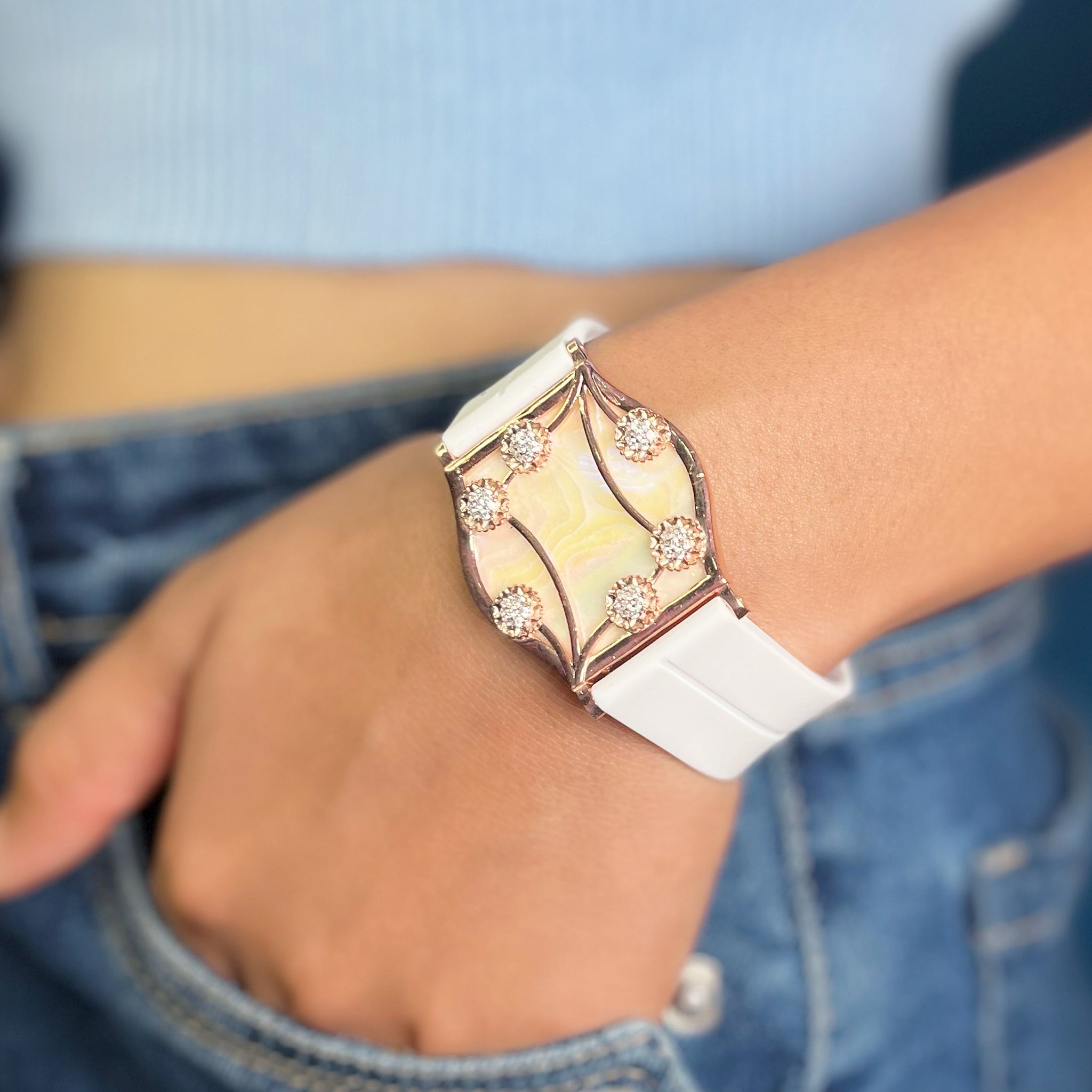 Silver watch Bracelet