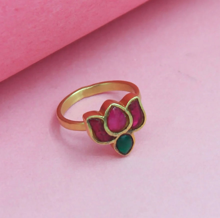 Silver Lotus ring