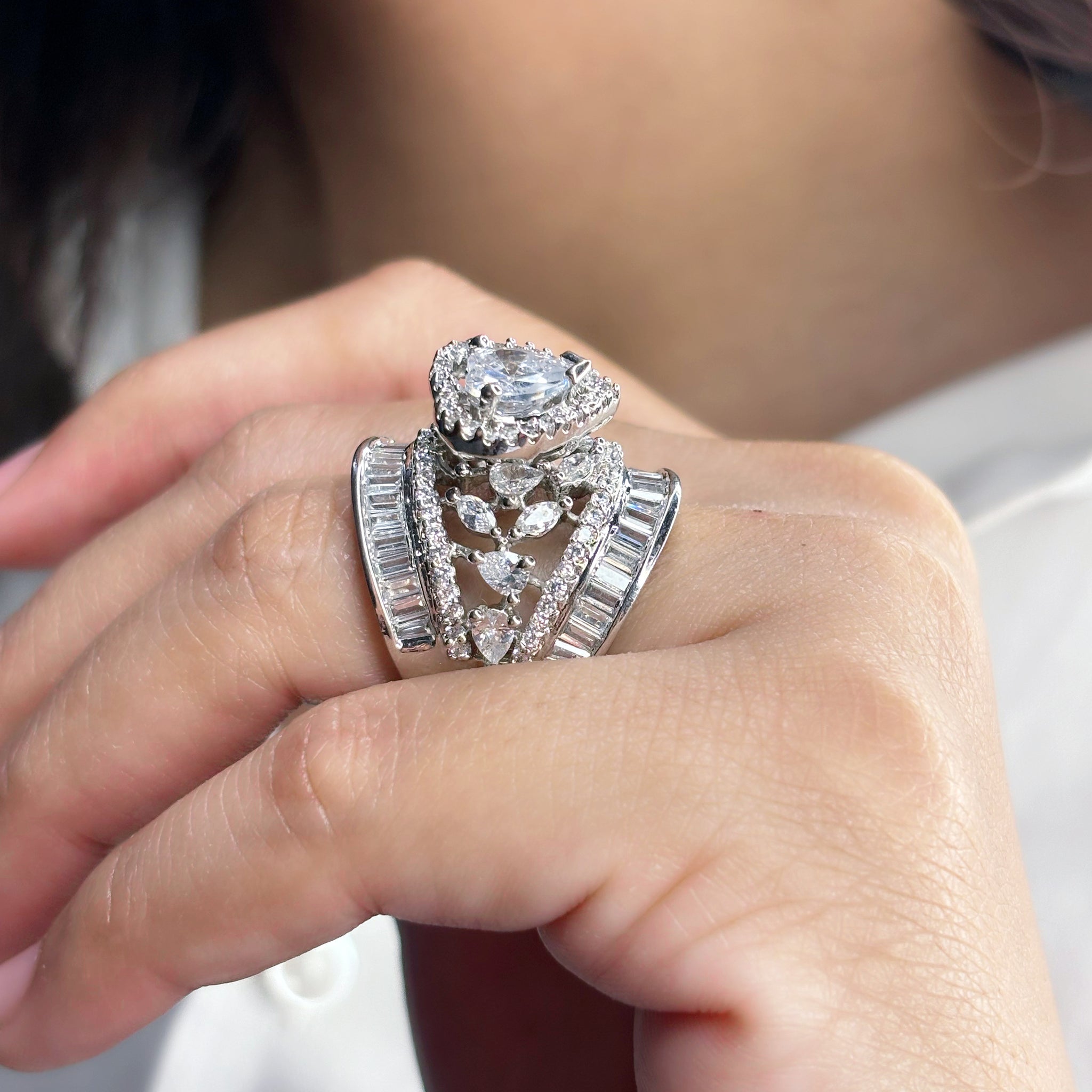 Silver Cocktail Ring