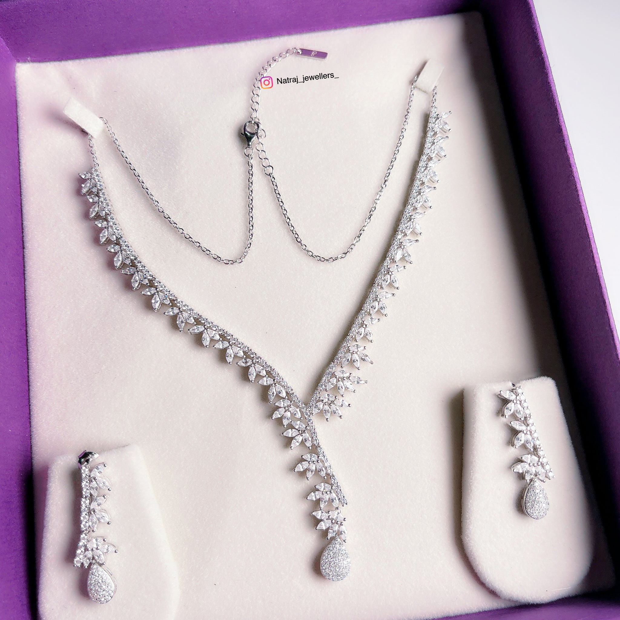 Silver Necklace Set