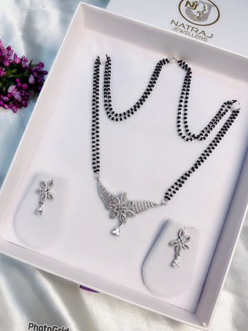 Silver mangalsutrab