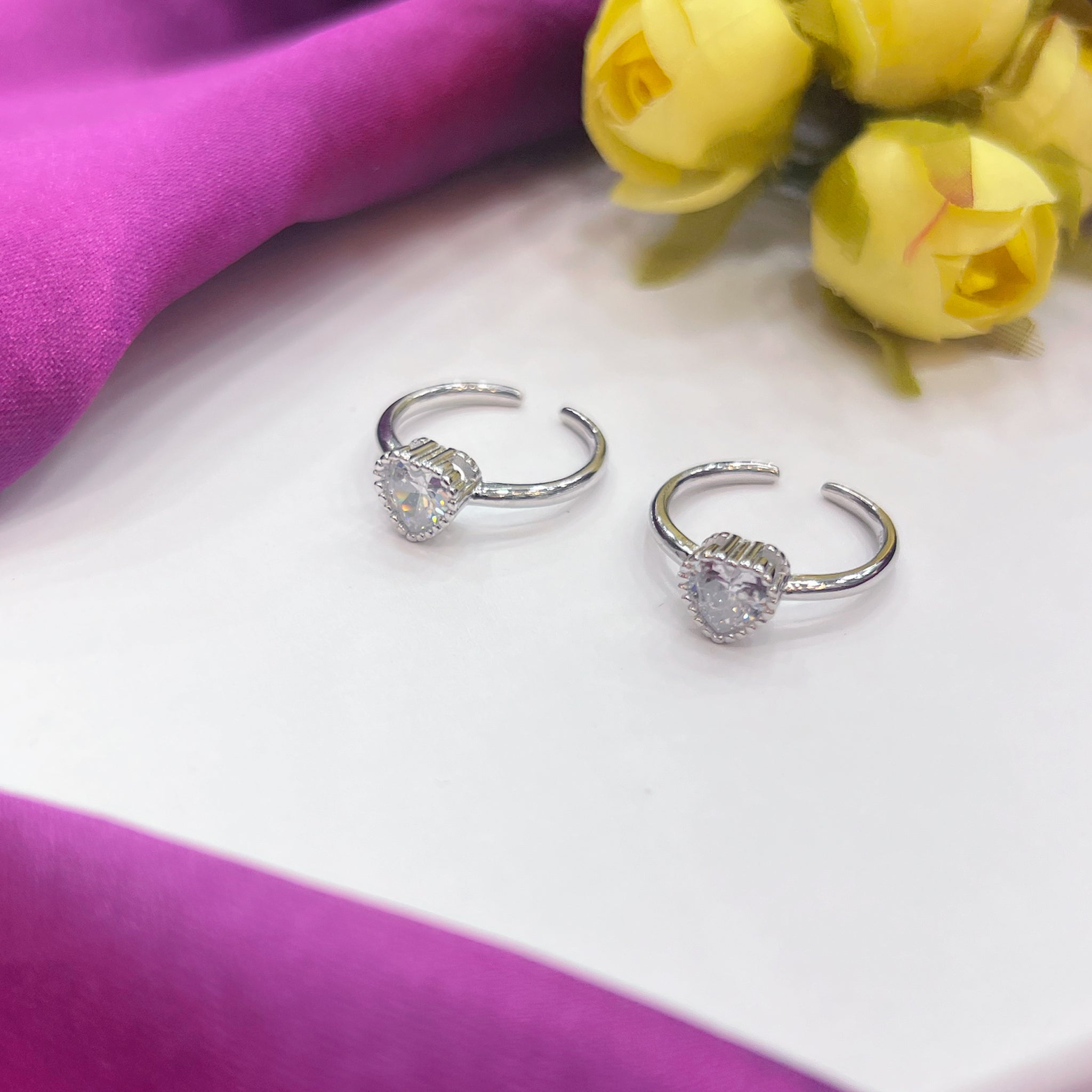 PURE SILVER TOE RING 🦋