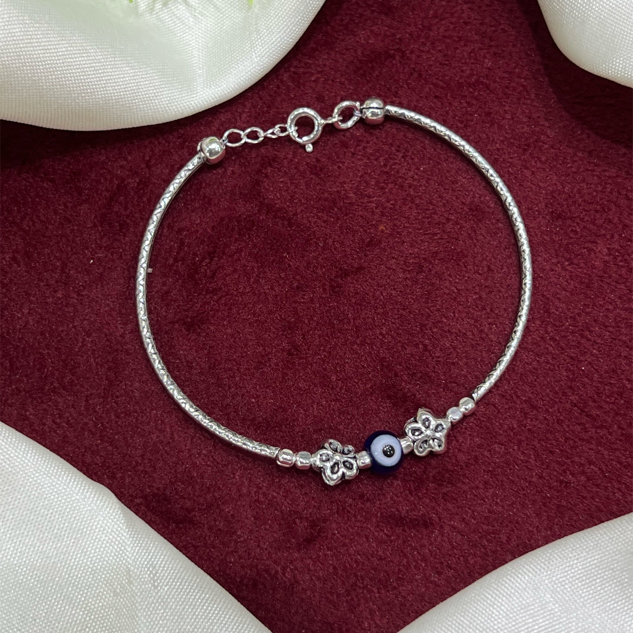 Evil eye Flower Design Bracelete