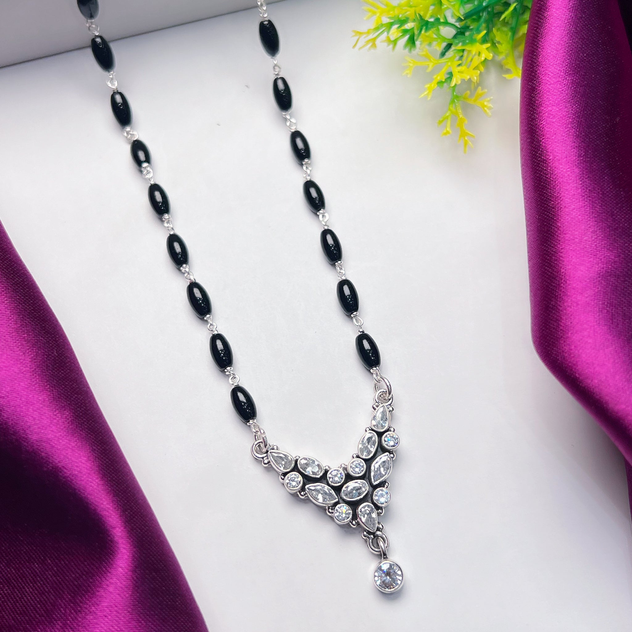 PURE SILVER MANGALSUTRA ❣️
