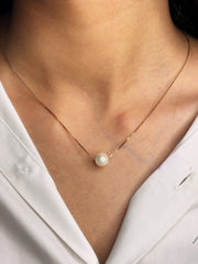 Silver Pearl Chain Pendent