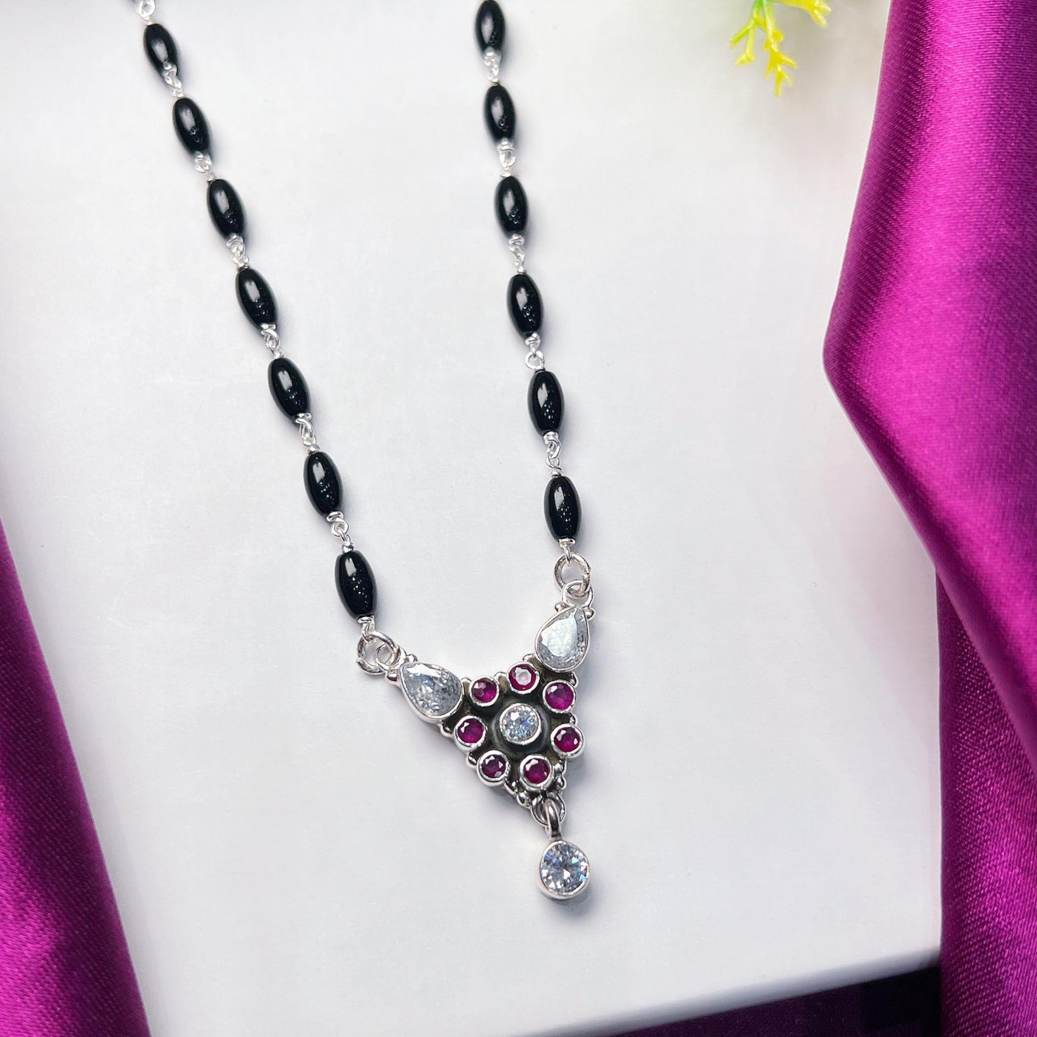 PURE SILVER MANGALSUTRA 🧿