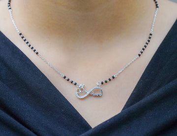 Infinite Love Silver mangalsutra ✨