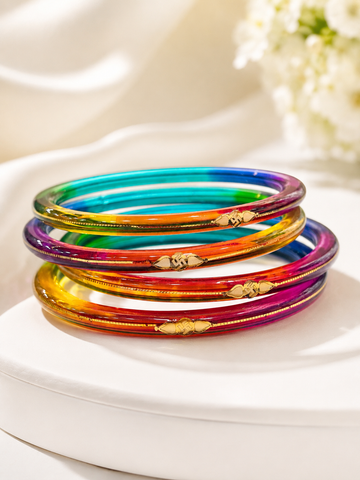 Multi Color Gold Taar Bangles