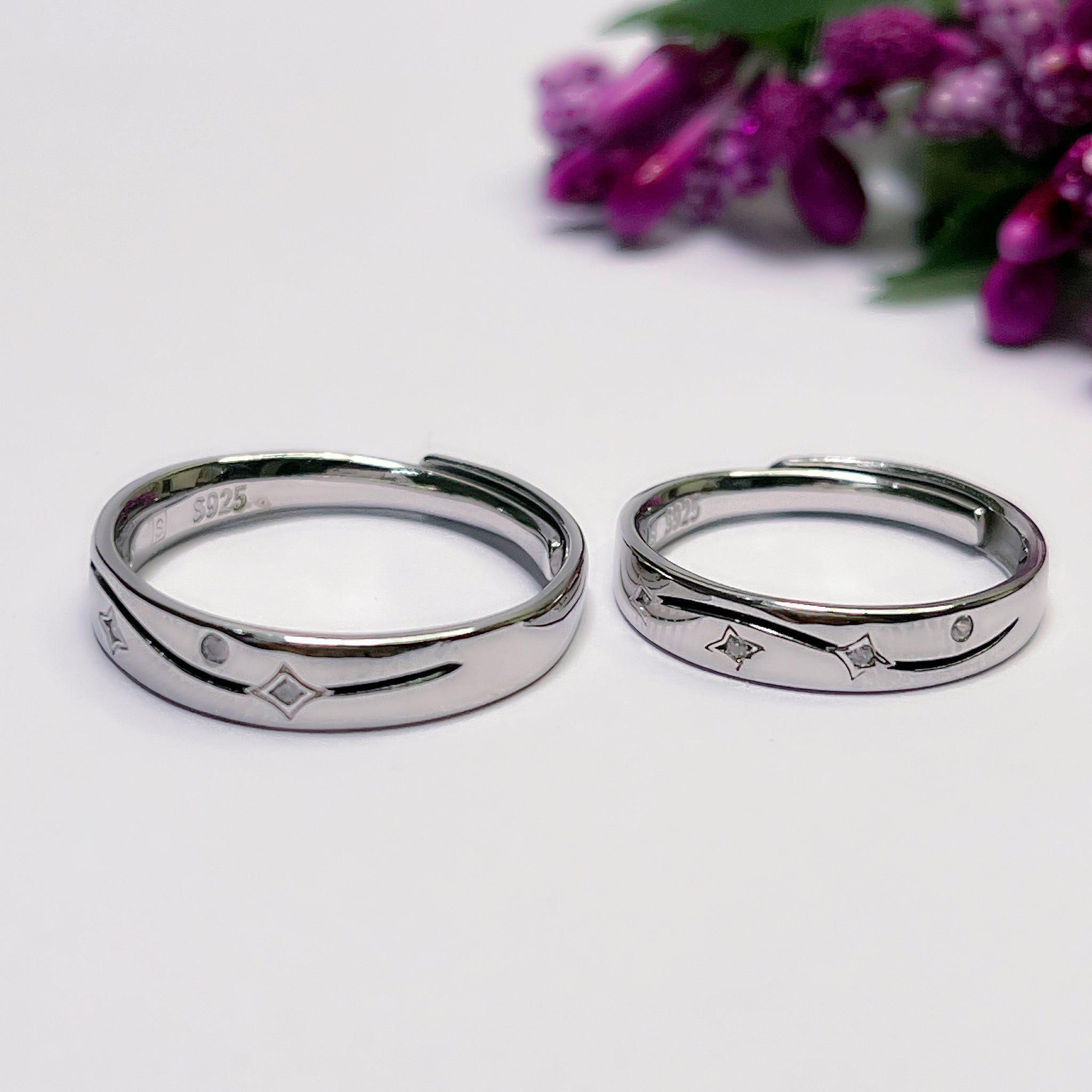 Silver Couple Ring