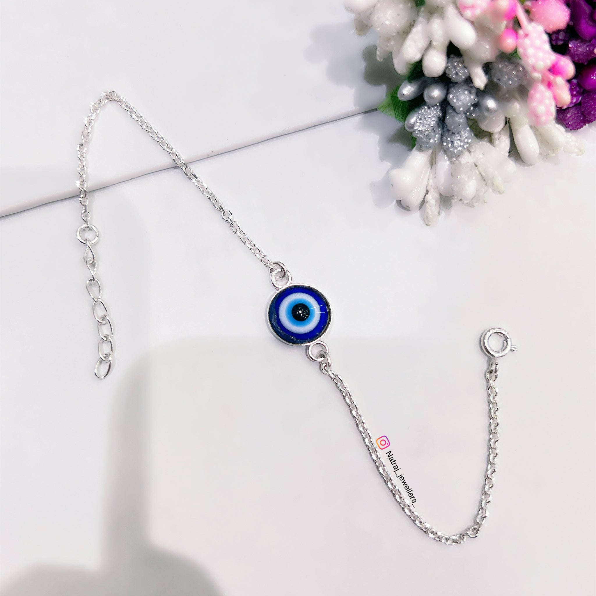 Silver Evil Eyes Bracelete 🧿