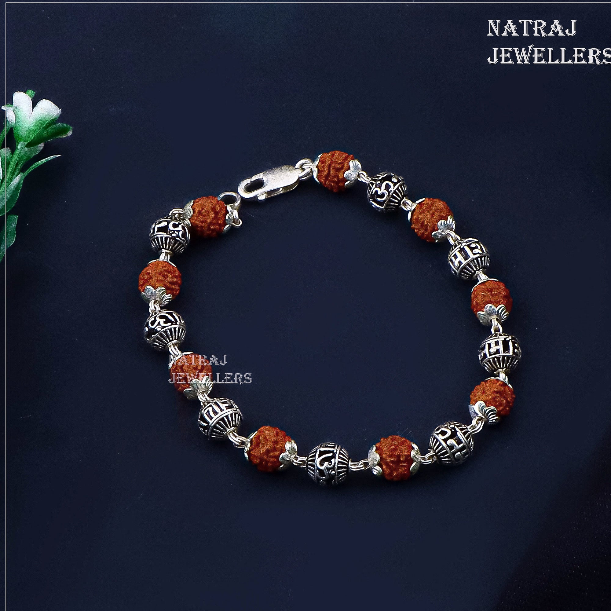 PURE SILVER RUDRAKHSH BRACELET