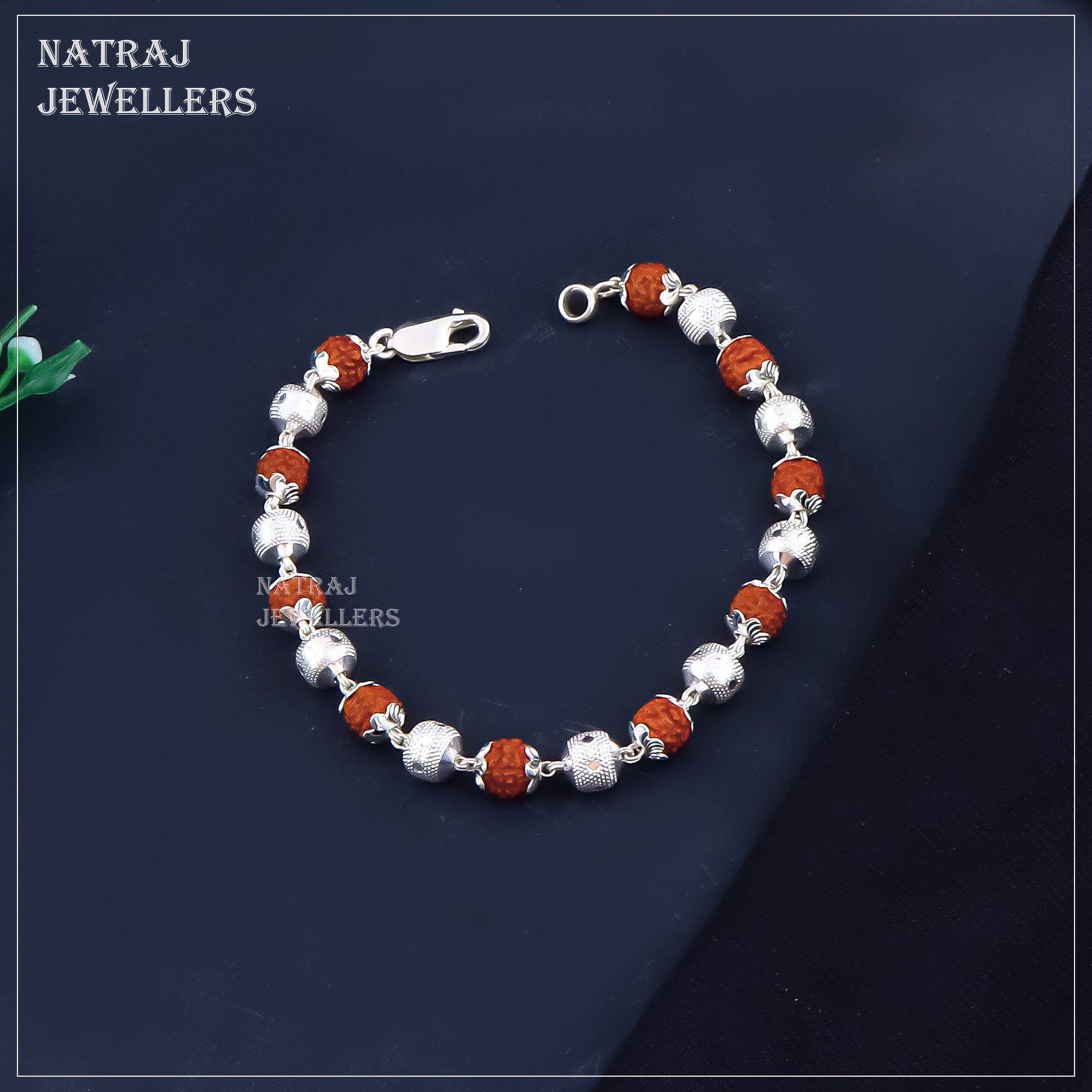PURE SILVER RUDRAKHSH BRACELET