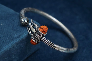 PURE SILVER RUDRAKHSH KADA