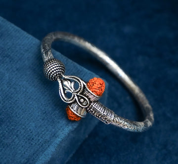 PURE SILVER RUDRAKHSH KADA